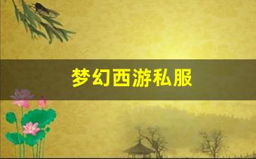 sf私服：梦幻西游私服(梦幻西游手游开服