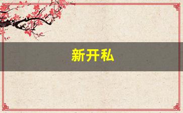 新开私(新开私股)