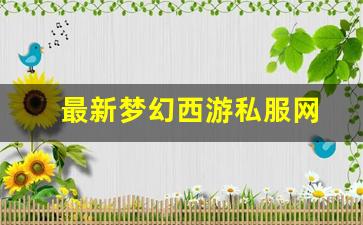 最新梦幻西游私服网