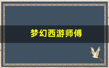 师傅梦幻西游：梦幻西游师傅(梦幻西游师傅